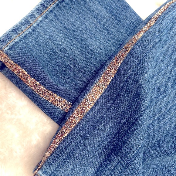 Sparkle side stripe Chicos ankle jeans size 0.5 (size women’s 6) - Picture 12 of 14